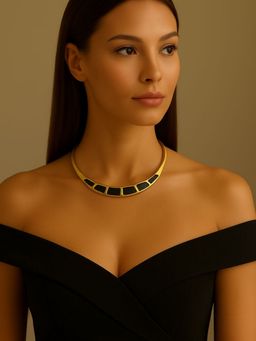 House of Pehr - Black Gold Plated Necklace