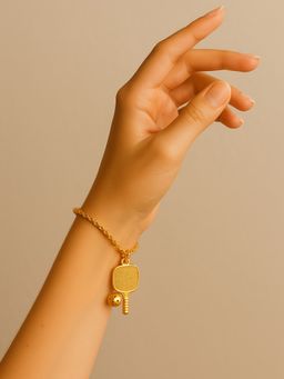House of Pehr - Women Gold Plated Pickleball Bracelet