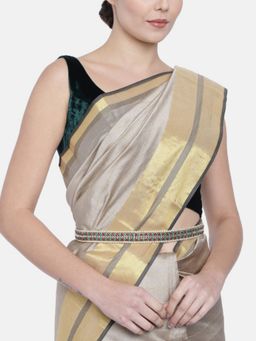 I Jewels - Gold-Plated Multicoloured Kundan Studded Adjustable Kamarbandh