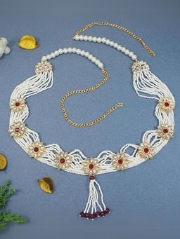 I Jewels - Gold Plated Kundan Studded Kamarbandh