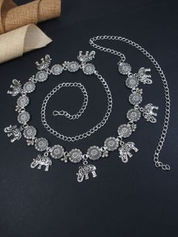 I Jewels - Navratri Oxidised Adjustable Boho Waist Chain