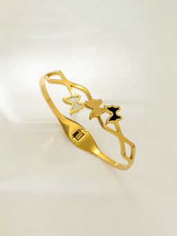 Designs & You - Multicolor Gold Plated Themed Anti Tarnish Bangle Style Bracelet