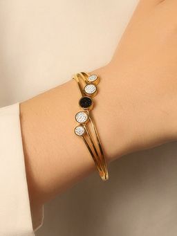 Designs & You - Gold Plated Anti Tarnish Geometric Bracelet