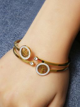 Designs & You - Gold Plated Contemporary Anti Tarnish Geometric Bracelet