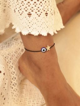 House of Pehr - Sterling Silver Evil Eye Star Bracelet Cum Anklet