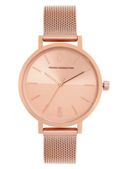 French Connection - Rose Gold Analogue Watch for Women - FC007RGM