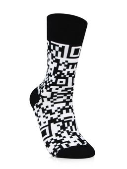 Bonjour - Premium Scan Me Crew Socks for Men