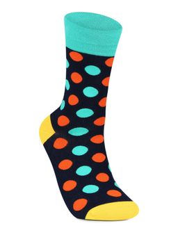 Bonjour - Mens Multi Color Polka Dots Designer Socks