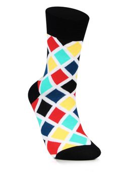 Bonjour - Mens Kicks On Fleek Diamond Pattern Socks