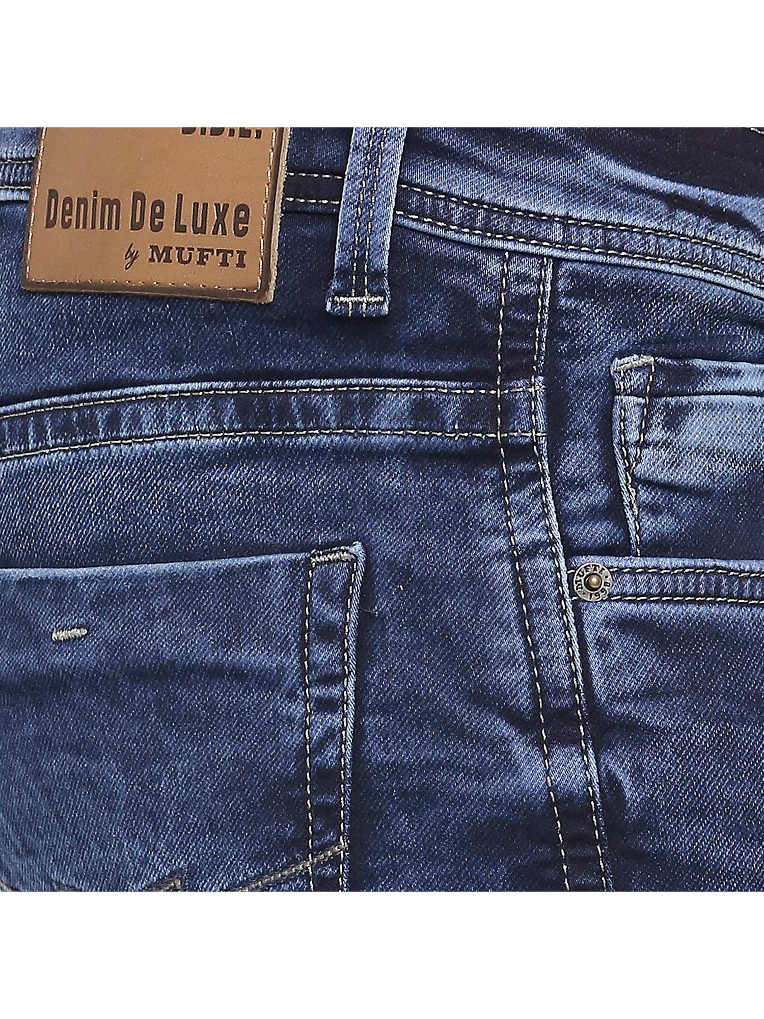 Buy Mufti Dark Blue Mens Super Slim 