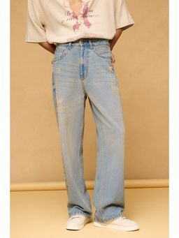 FREAKINS - Calm Blue Men's Straight Fit Jeans