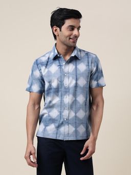 Fabindia - Indigo Cotton Tie & Dye Shirt