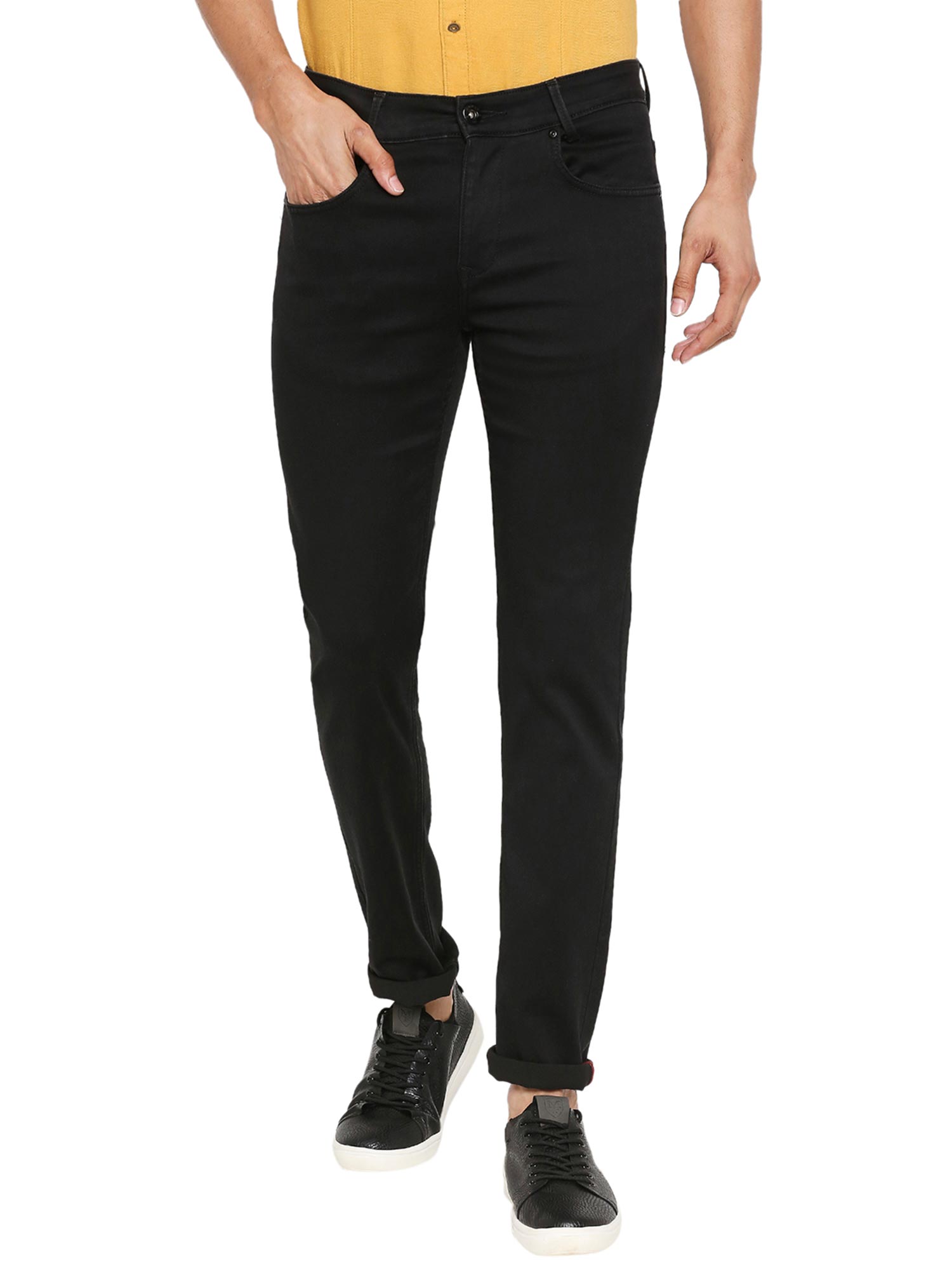 Mufti Black Jet Mens Super Slim Jeans 