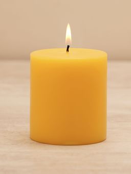 Pure Home + Living - Yellow Magnolia Jasmine Pillar Candle - Medium