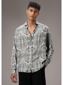 Banana Club - Green Printed Casual Shirt