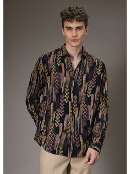 Banana Club - Lavender Printed Casual Shirt