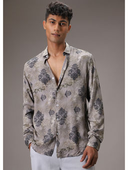 Banana Club - Grey Floral Casual Shirt