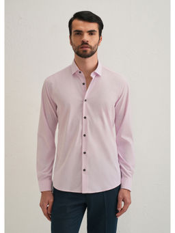 Banana Club - Pink Solid Plain Casual Shirt