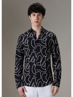 Banana Club - Black Abstract Casual Shirt