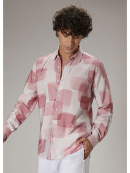 Banana Club - Pink Printed Casual Shirt