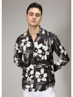 Banana Club - Black Floral Casual Shirt