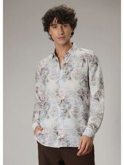 Banana Club - Grey Floral Casual Shirt