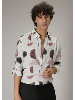 Banana Club - Teal Printed Casual Shirt