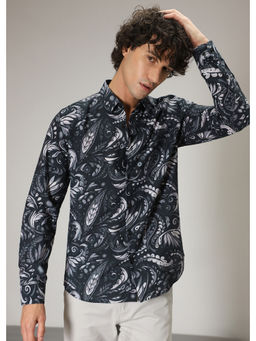 Banana Club - Black Floral Casual Shirt