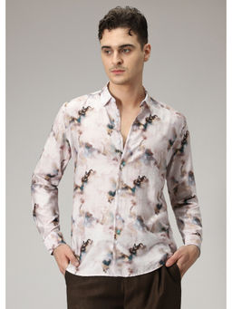 Banana Club - Pink Abstract Casual Shirt