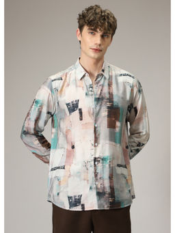 Banana Club - Multi-Color Abstract Casual Shirt