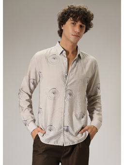 Banana Club - Beige Printed Casual Shirt