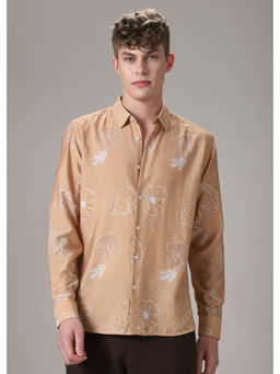Banana Club - Beige Floral Casual Shirt