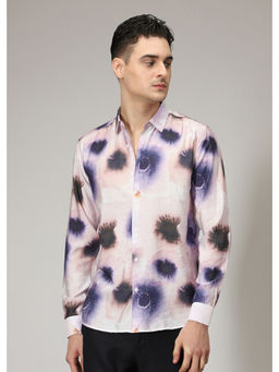 Banana Club - Beige Abstract Casual Shirt