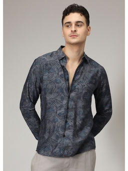 Banana Club - Charcoal Floral Casual Shirt
