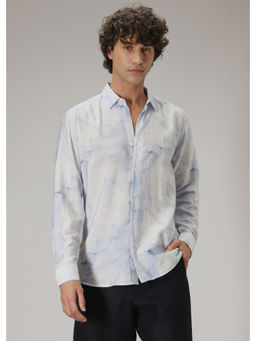 Banana Club - Blue Printed Casual Shirt