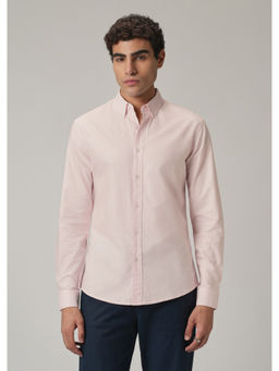 Banana Club - Pink Solid Plain Casual Shirt