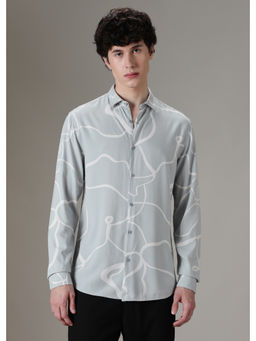 Banana Club - Green Abstract Casual Shirt