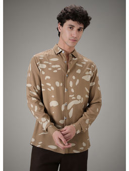 Banana Club - Brown Abstract Casual Shirt