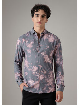 Banana Club - Grey Abstract Casual Shirt