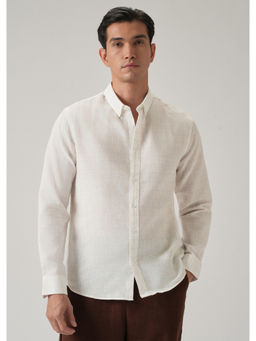 Banana Club - Off White Checks Casual Shirt