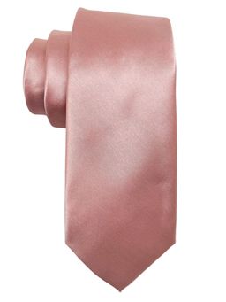 The Tie Hub - Solid Rose Pink Microfiber Tie