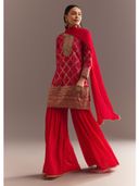 Red color option, Sold out, Currently selected