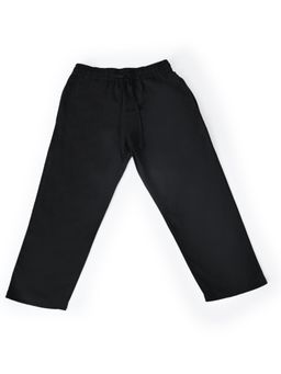 Bella Moda - Girls Black Solid Elasticated Waist Straight Fit Trouser
