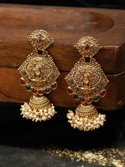 Spring Soul - Laxmi Temple Jhumkas