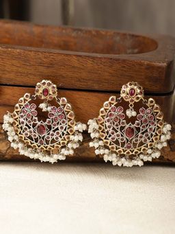 Spring Soul - Ruby Filigree Earrings
