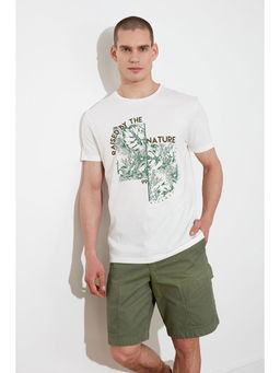 Trendyol - Man Off White T-Shirt