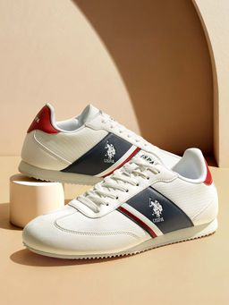 U.S. POLO ASSN. - Off White Adler 5.0 Stylish Casual Sneaker Shoes for Man