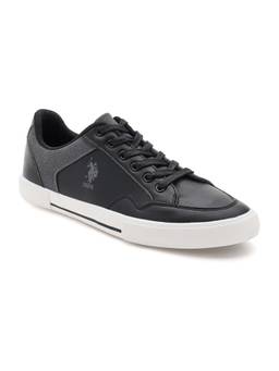 U.S. POLO ASSN. - Black Hampton 4.0 Stylish Casual Sneaker Shoes for Man