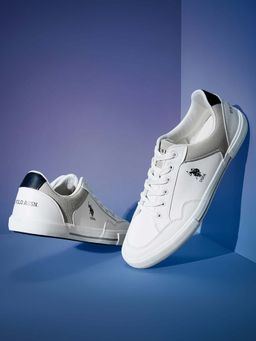 U.S. POLO ASSN. - White Hampton 4.0 Stylish Casual Sneaker Shoes for Man