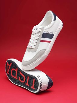 U.S. POLO ASSN. - Off White Krister 4.0 Stylish Casual Sneaker Shoes for Man